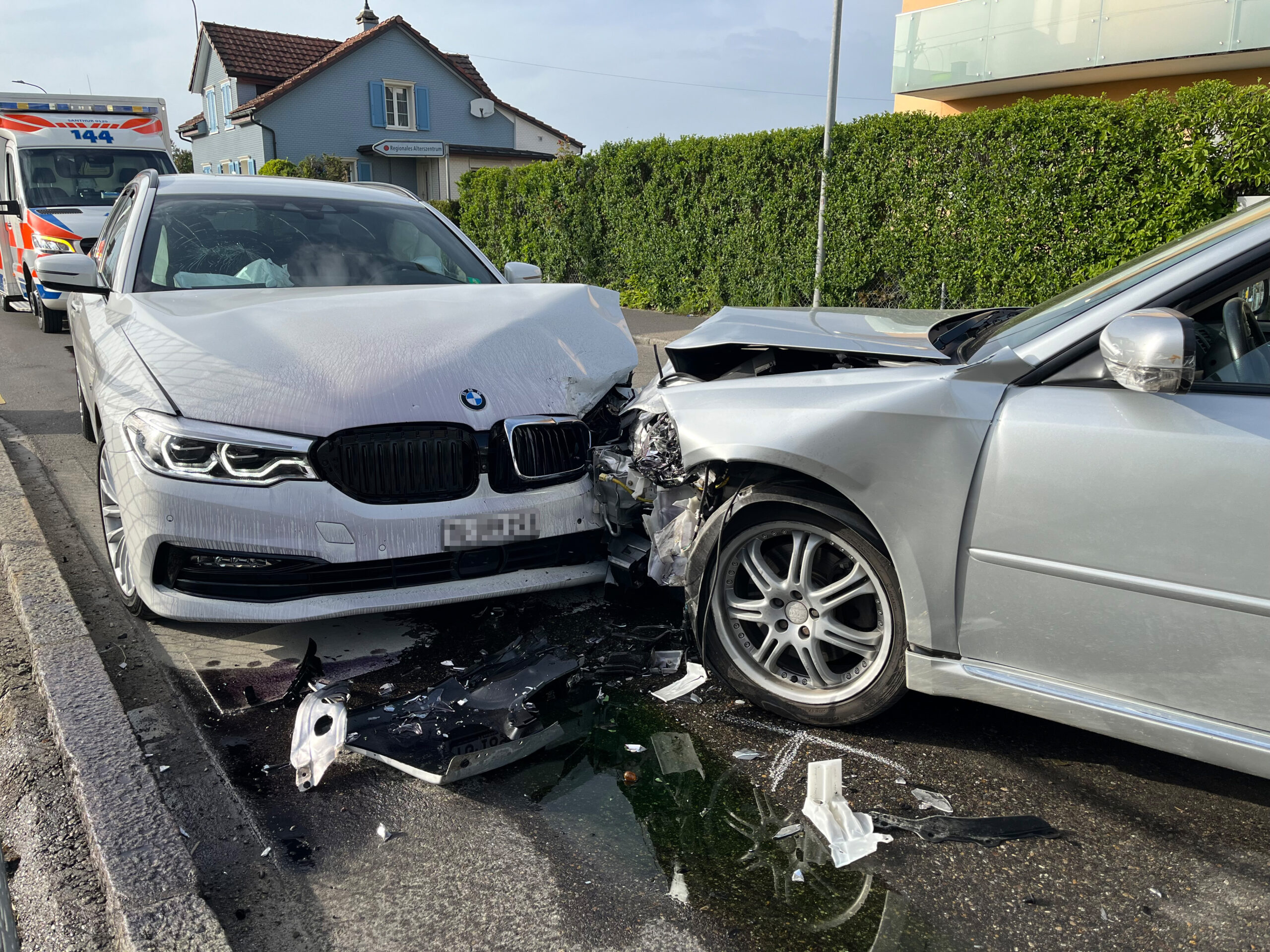 Münchwilen TG - Totalschaden nach Verkehrsunfall