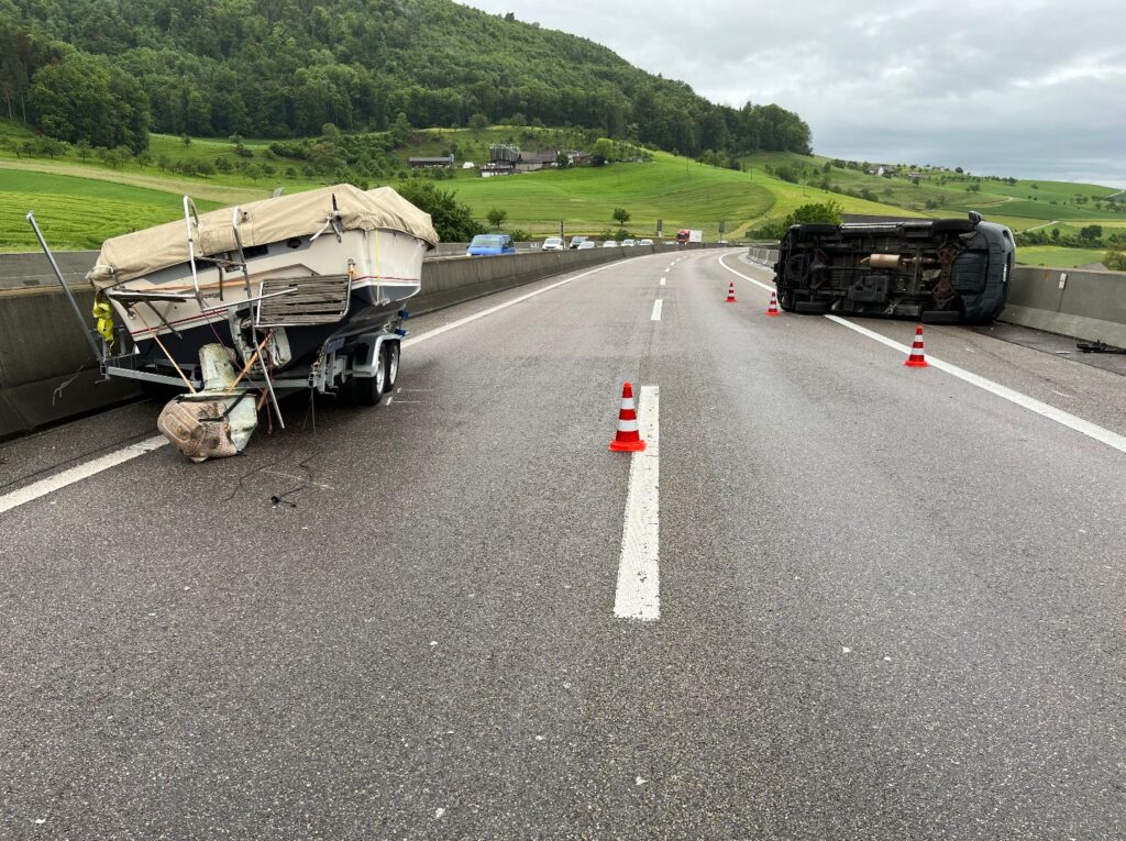 Unfall auf der A2 bei Arisdorf