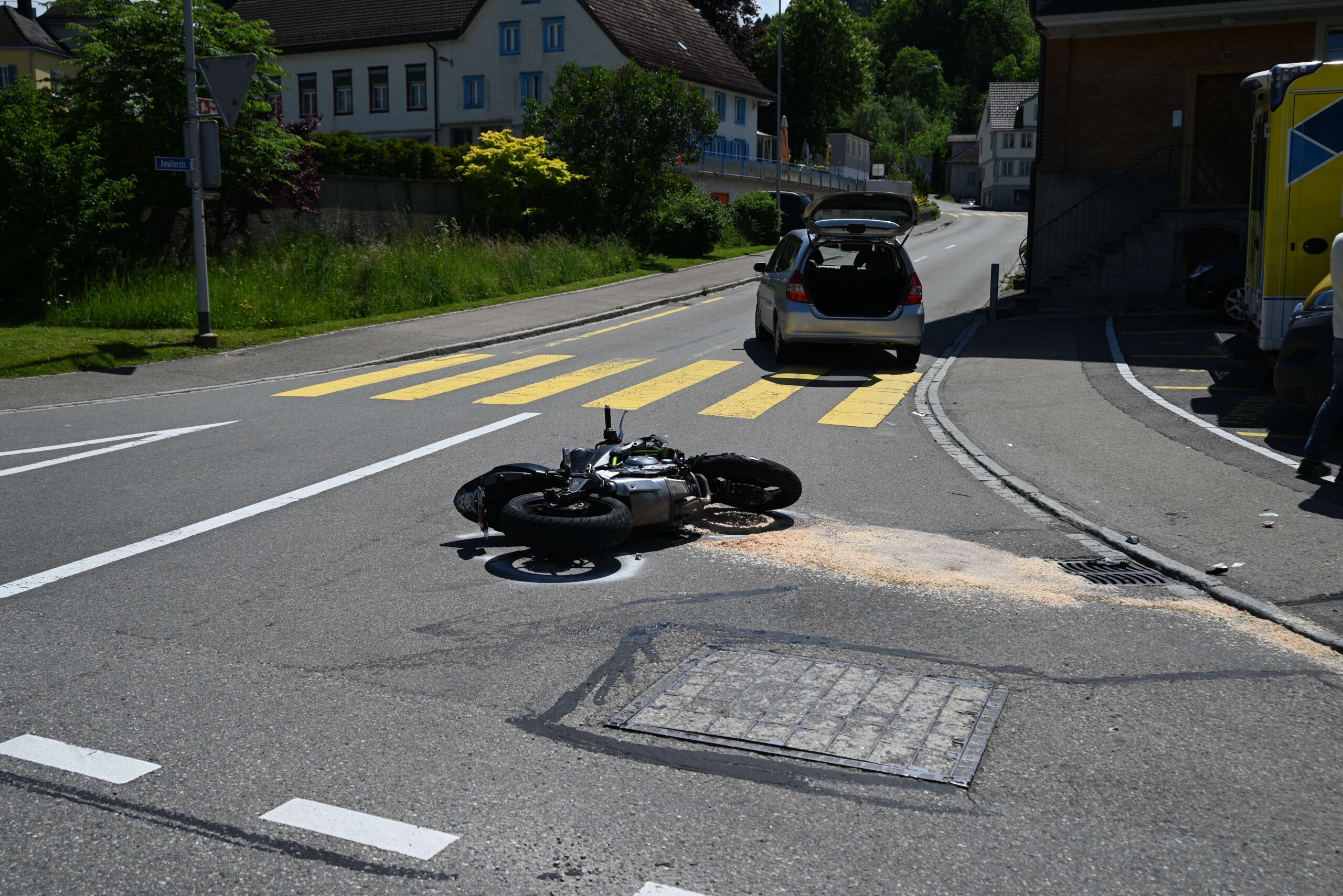 Unfall in Ganterschwil SG