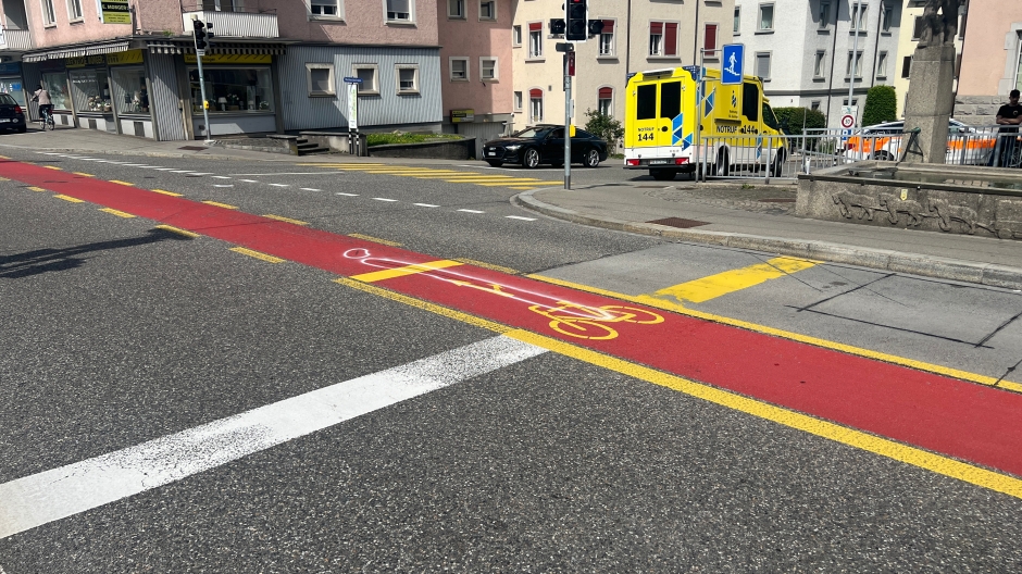 Unfall in St. Gallen