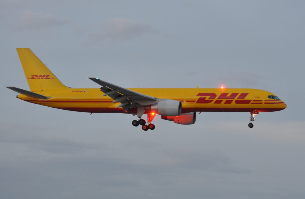 Ein Flugzeug der DHL