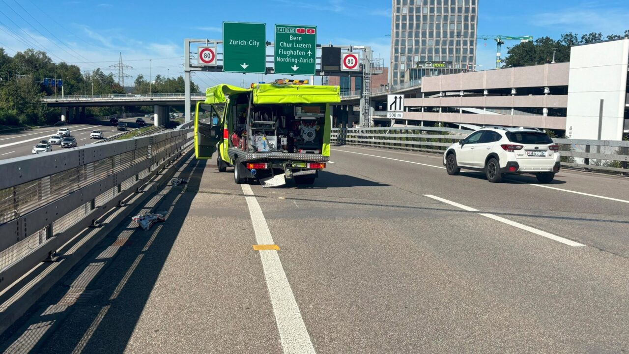 A1 Wallisellen: Motorradfahrer bei Verkehrsunfall schwer verletzt – Zeugenaufruf