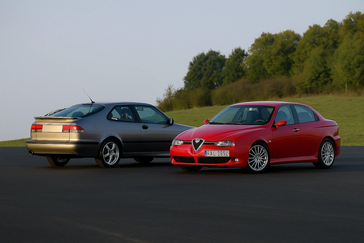 Saab Viggen gegen Alfa 156 GTA: Zwei Kultautos im Charakter-Duell