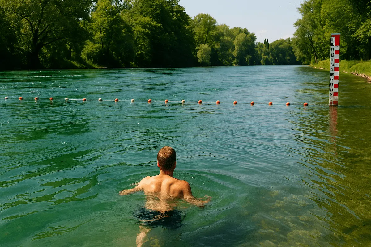 Baden im Fluss 2025: Sichere Abschnitte in Aare, Rhein & Limmat