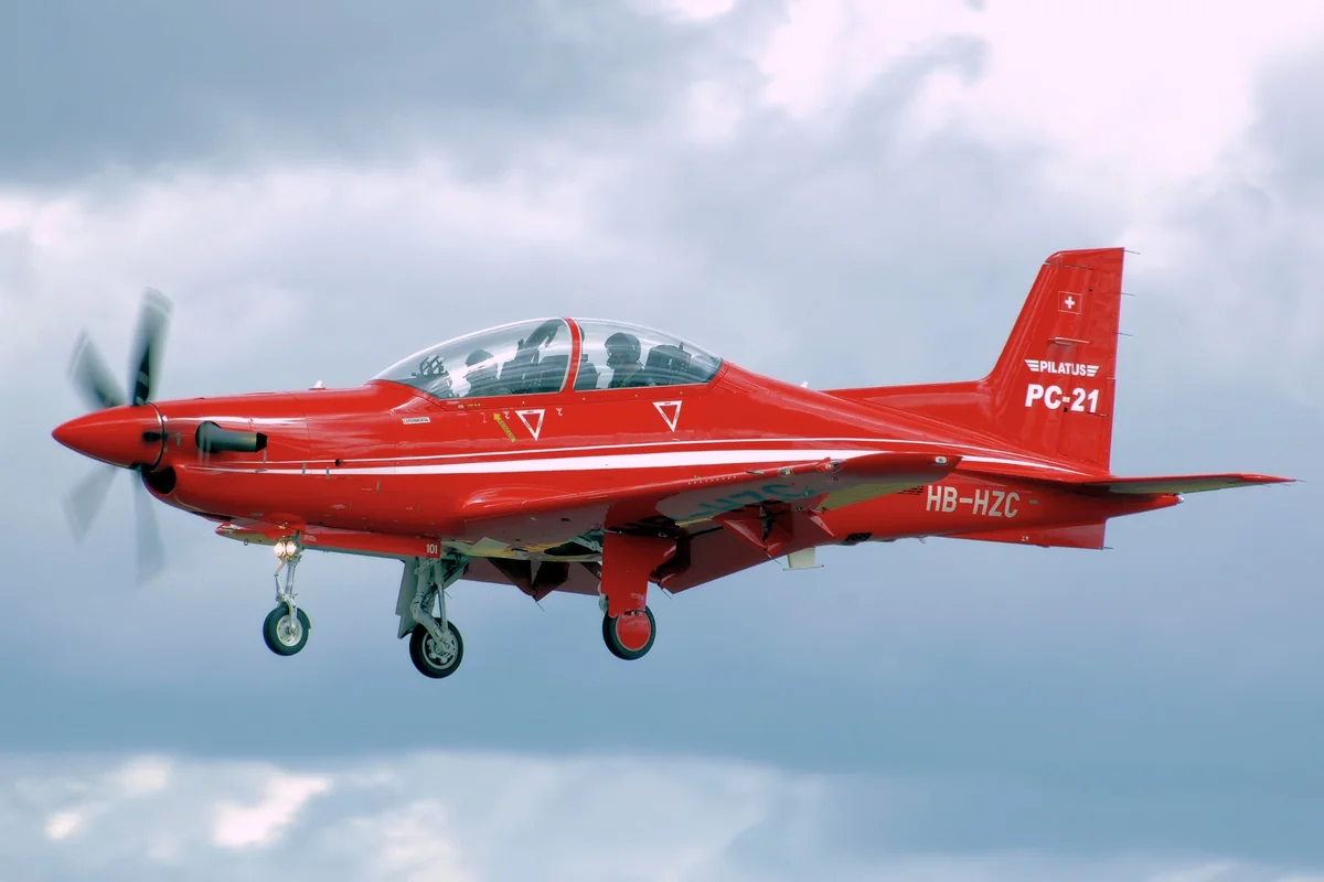 Schweizer Luftwaffe trainiert mit PC-21 in Deutschland