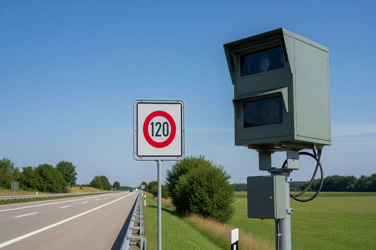 Blitzer auf der Autobahn