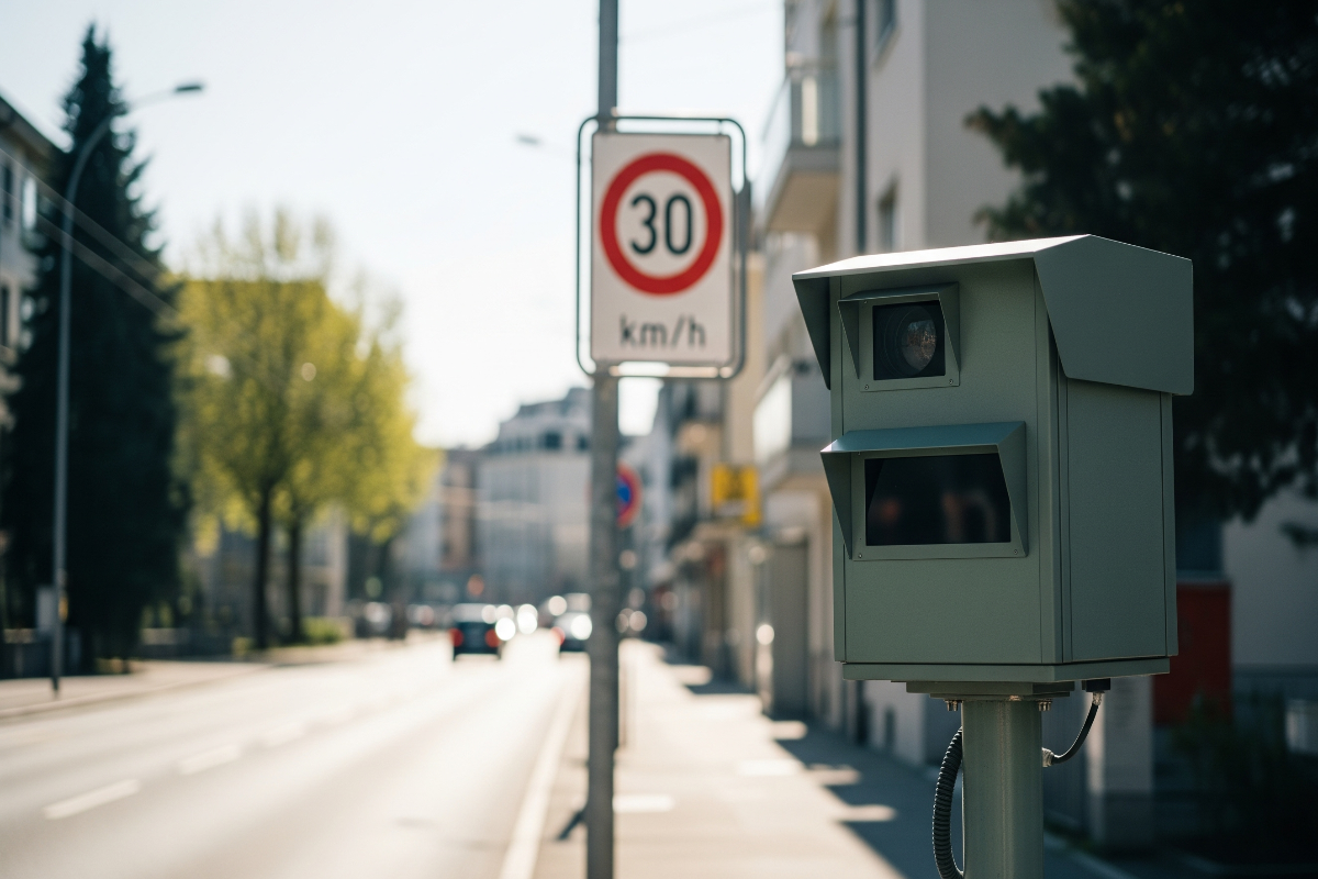 Blitzer auf 30er Zone
