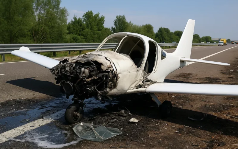 Zwei Tote bei Absturz von Ultraleichtflugzeug in Brescia (I)
