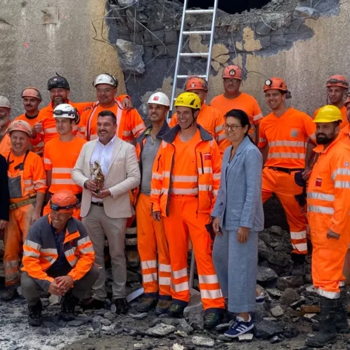 Durchschlag im Tunnel Städtlerwald ZG nach 543 Metern geschafft