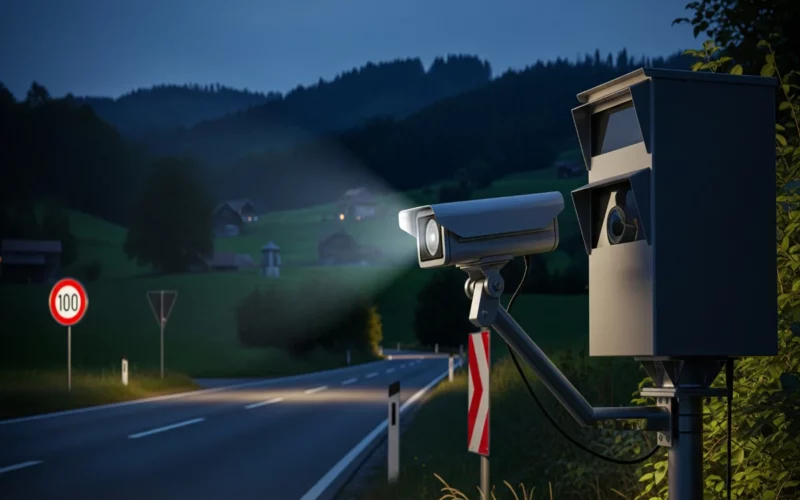 Radarkontrolle auf der Landstrasse