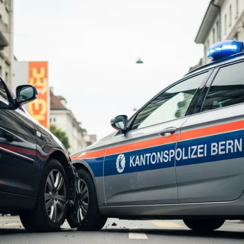 Fluchtfahrt in Langenthal BE endet mit Kollision – Jugendliche angehalten