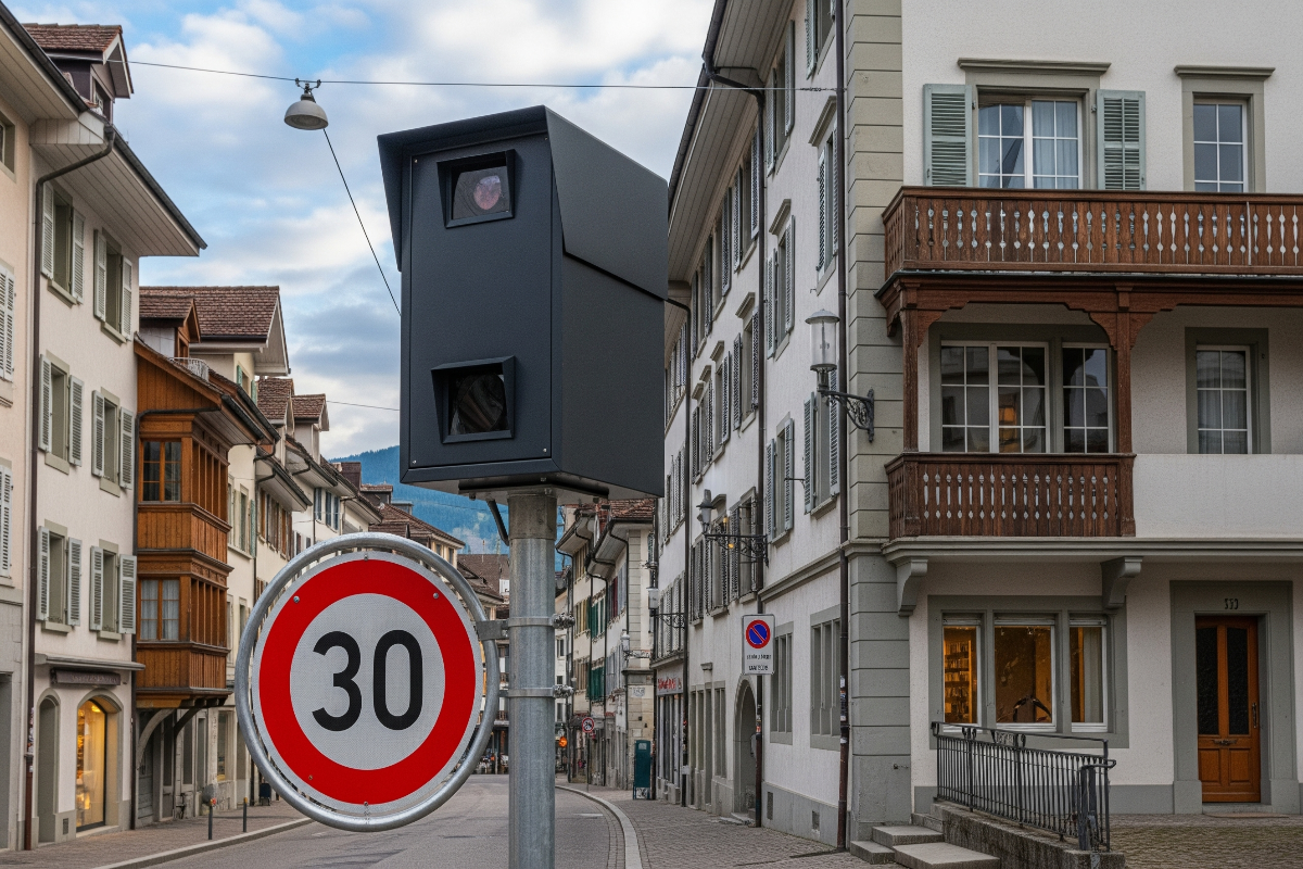 Blitzer an Kantonsstrasse in Basel-Landschaft