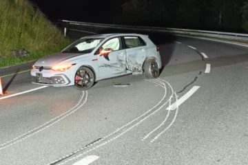 Frontalcrash in Wolhusen LU: Drei Autos, eine Person verletzt