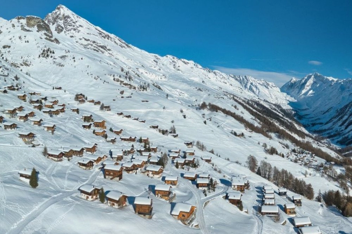  Winterliche Lauchernalp – Standort des temporären Hotels