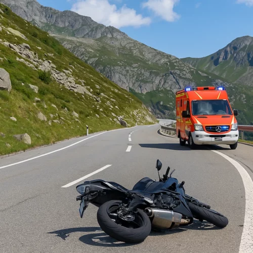 Göschenen UR: Motorradfahrer verunfallt in der Schöllenen