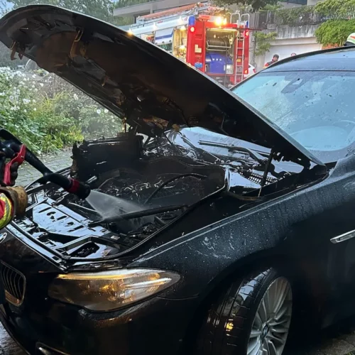 Hüttwilen TG: Auto brennt lichterloh – niemand verletzt