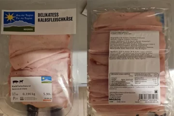 Warnung: Migros ruft Kalbfleischkäse zurück – Milch nicht deklariert!